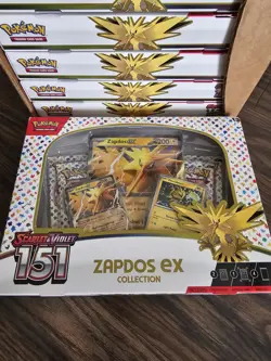 Pokemon TCG Scarlet & Violet 151 Zapdos Ex Collection |BRAND NEW SEALED Pokemon - Image 1