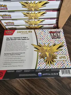 Pokemon TCG Scarlet & Violet 151 Zapdos Ex Collection |BRAND NEW SEALED Pokemon - Image 2