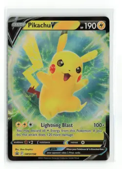 PIKACHU V SWSH198 PROMO POKEMON TCG NM - Image 1