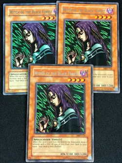 YUGIOH WITCH OF THE BLACK FOREST MRD-116 RARE X3 (LP) - Image 1