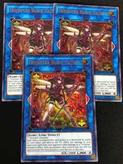 YUGIOH TRICKSTAR BLACK CATBAT MP18-EN132 1ST ULTRA X3 (NM) - Image 1