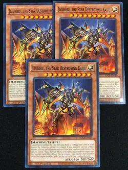 YUGIOH JIZUKIRU THE STAR DESTROYING KAIJU SDCS-EN019 1ST COMMON X3 (NM) - Image 1