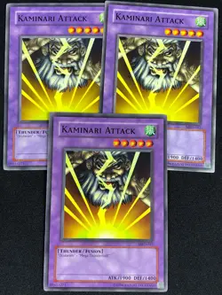 YUGIOH KAMINARI ATTACK MRD-041 COMMON X3 (NM) - Image 1