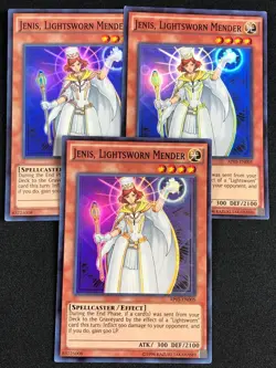 YUGIOH JENIS, LIGHTSWORN MENDER AP05-EN005 SUPER X3 LP - Image 1