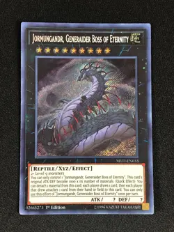 YUGIOH JORMUNGANDR GENERAIDER BOSS OF ETERNITY MYFI-EN033 1ST SECRET - Image 1