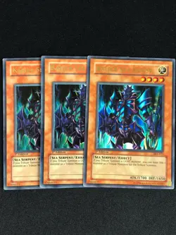 YUGIOH KAISER SEA HORSE SKE-015 1ST ULTRA PLAYED/EDGE WEAR X3 - Image 1