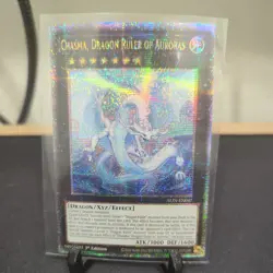 Yugioh Chasma,Dragon Ruler of Auroras ALIN-EN047 Quarter Century Secret Rare NM - Image 1