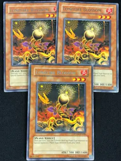 YUGIOH LONEFIRE BLOSSOM PTDN-EN088 RARE X3(MP) - Image 1