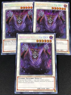 YUGIOH REVIVED KING HA DES BLCR-EN082 1ST SECRET X3 (NM) - Image 1