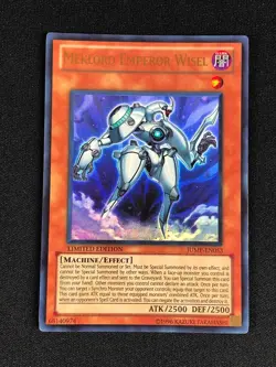 YUGIOH MEKLORD EMPEROR WISEL JUMP-EN053 ULTRA PLAYED/EDGE WEAR - Image 1
