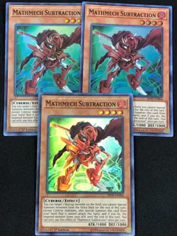 YUGIOH MATHMECH SUBTRACTION MYFI-EN004 1ST SUPER X3 (NM) - Image 1
