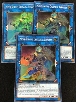 YUGIOH MEKK-KNIGHT CRUSADIA AVRAMAX RA01-EN044 1ST SUPER X3 (NM) - Image 1