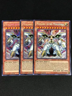 YUGIOH MEKLORD ASTRO MEKANIKLE LC5D-EN161 1ST SECRET X3 - Image 1