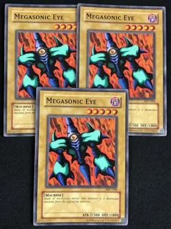 YUGIOH MEGASONIC EYE MP1-008 COMMON X3 (NM) - Image 1