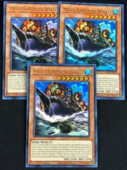 YUGIOH MEGA FORTRESS WHALE LED9-EN016 1ST ULTRA X3 NM - Image 1