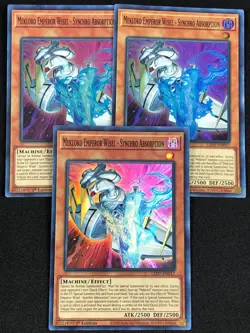 YUGIOH MEKLORD EMPEROR WISEL SYNCHRO ABSORPTION LED7-EN017 1ST SUPER X3 (NM) - Image 1