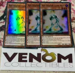 3x (M/NM) *EURO* Neo-Spacian Glow Moss SHVA-EN032 Super Rare 1st Ed. YuGiOh - Image 1