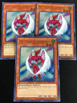YUGIOH NEO-SPACIAN AIR HUMMINGBIRD BLRR-EN050 1ST ULTRA X3 - Image 1