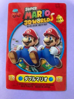 Super Mario 3D Land Clear Card Double Mario TGC 2013 Nintendo Japanese F/S - Image 2