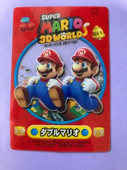 Super Mario 3D Land Clear Card Double Mario TGC 2013 Nintendo Japanese F/S - Image 3