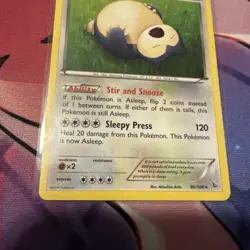 Snorlax 80/106 Flashfire Rare - LP Pokemon Card - Image 3