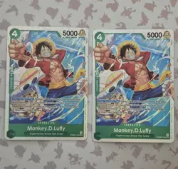One Piece Monkey D. Luffy PRB02-005 SR Card English Edition Set Of 2 - Image 1