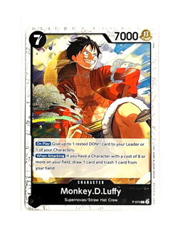 Monkey.D.Luffy Promotion Card P-075 PRBO2 The Best Vol. 2 FOIL ONE PIECE TCG EN - Image 1