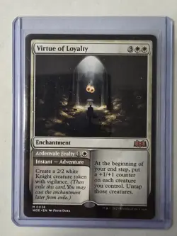 MTG Virtue of Loyalty Wilds of Eldraine Card #38 Magic the Gathering - Image 1