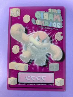 Super Mario 3D Land Trading Clear Card BOOM BOOM 2011 Nintendo Japanese F/S - Image 4