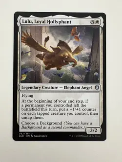 Lulu Loyal Hollyphant MTG Magic the Gathering Card NM Near Mint CLB - Image 1