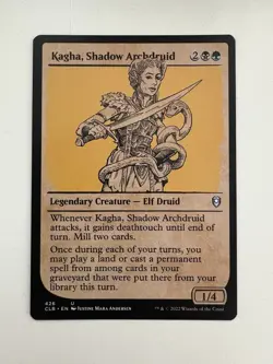 Kagha Shadow Archdruid Showcase MTG Magic the Gathering Card NM Near Mint CLB - Image 1