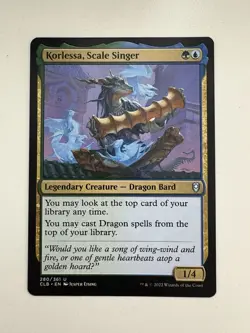 Korlessa Scale Singer MTG Magic the Gathering Card NM Near Mint CLB - Image 1