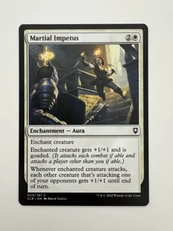 Martial Impetus MTG Magic the Gathering Card NM Near Mint CLB - Image 1