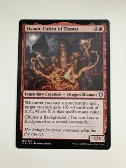 Livaan Cultist of Tiamat MTG Magic the Gathering Card NM Near Mint CLB - Image 1