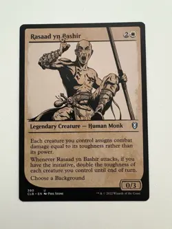 Rasaad yn Bashir Showcase MTG Magic the Gathering Card NM Near Mint CLB - Image 1