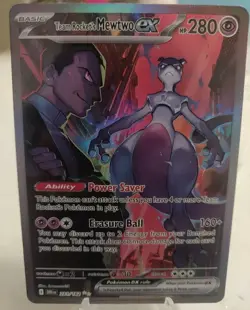"Custom-Made"High Quality, Team Rockets Mewtwo Ex"Display-card" - Image 2