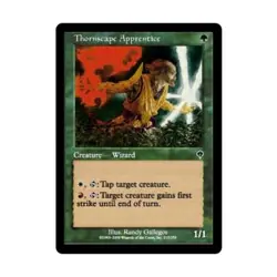 WOTC MtG Invasion Thornscape Apprentice (C) (Foil) EX - Image 1