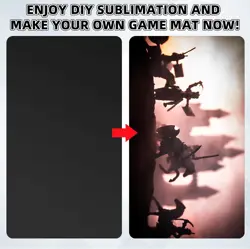6 Pcs Playing Card Mat Sublimation Blanks Playmat for TCG MTG 24 x 14 Inch Sm... - Image 4
