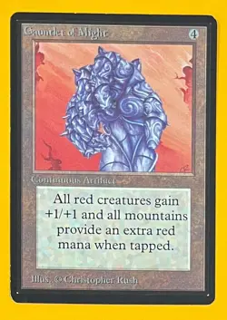 MTG GAUNTLET OF MIGHT Beta (OldManMTG 012-211) - Image 1