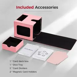 MTG Commander Deck Box with Dual Commander Display, Patented Card Deck Box Fits - Image 5