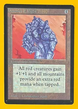 MTG GAUNTLET OF MIGHT Beta (OldManMTG 012-210) - Image 1