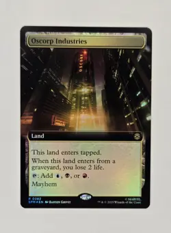 Oscorp Industries Extended Art Marvel's Spider-Man Foil 282 MTG - Image 1