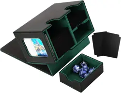 MTG Deck Box for Commander Display with Dice Tray,Card Deck Box Fits 160 Double - Image 1