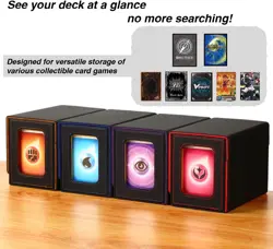 MTG Deck Box for Commander Display with Dice Tray,Card Deck Box Fits 160 Double - Image 4