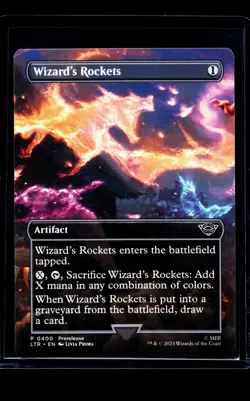 MTG Magic The Gathering LOTR Lord of the Rings Borderless Promo Wizard's Rockets - Image 1