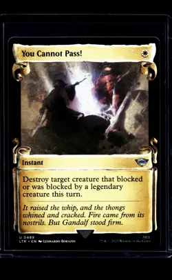 MTG Magic The Gathering LOTR Lord of the Rings Showcase Scroll You Cannot Pass - Image 1