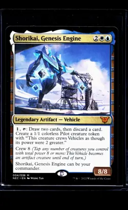 2022 MTG Magic The Gathering NEC Neon Dynasty Commander Shorikai Genesis Engine - Image 1