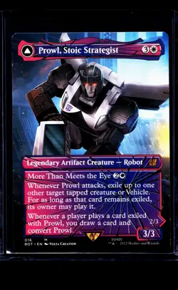 MTG Magic The Gathering BOT Transformers Shattered Glass Prowl Stoic Strategist - Image 1
