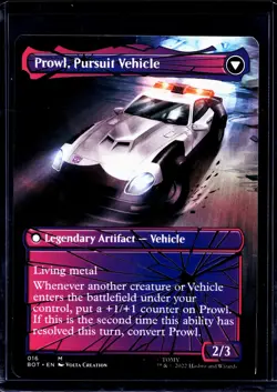 MTG Magic The Gathering BOT Transformers Shattered Glass Prowl Stoic Strategist - Image 2