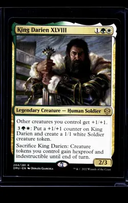 2022 MTG Magic The Gathering DMU Dominaria United #204 King Darien XLVIII - Image 1